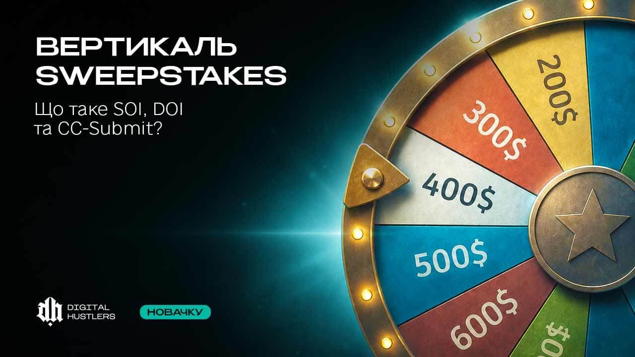 Вертикаль Sweepstakes (Свіпстейки) у 2026 році: Що таке SOI, DOI та CC-Submit?