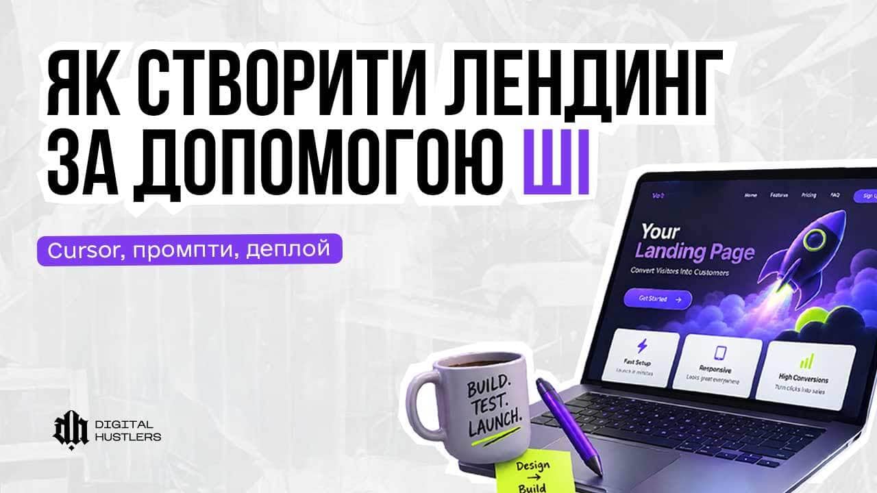 Як швидко створити лендинг під будь-який оффер за допомогою ШІ: Cursor, промпти, деплой